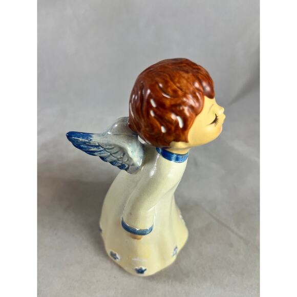 Papier Mâché Kissing Angels Figurines Musical Holiday Decor Japan Vintage - Picture 2 of 10